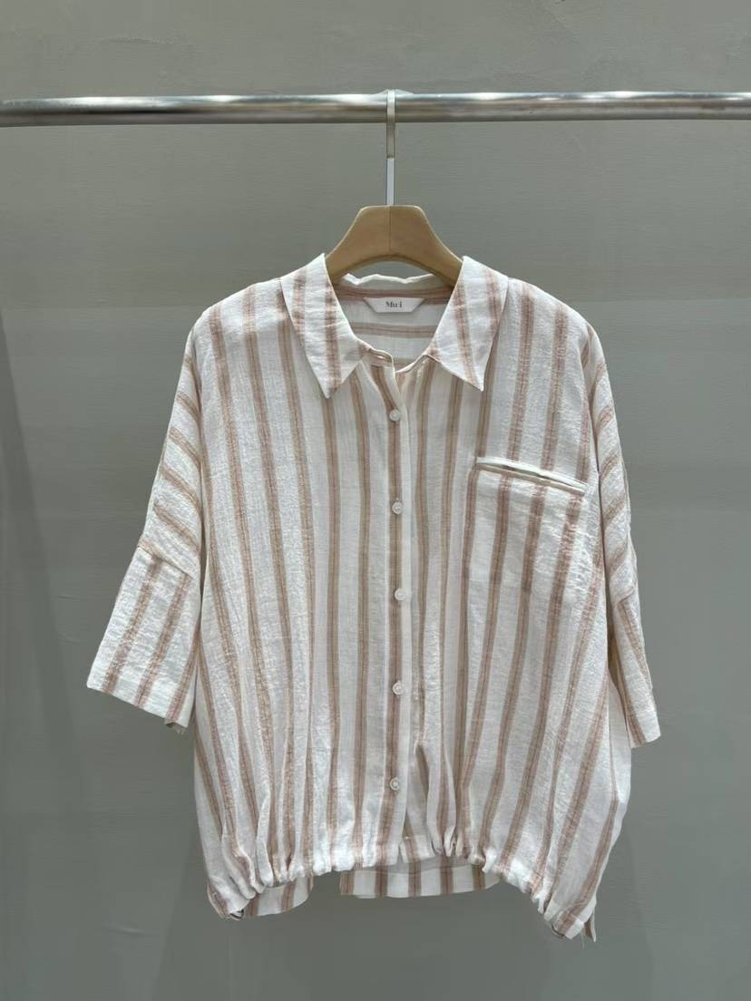THE MUI韓國直郵㊣女士新品人氣25春夏休閑推薦襯衫蕾絲衫Mu:i-A襯衫/蕾絲衫