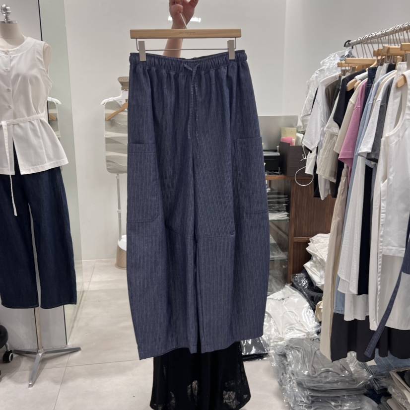 ANN MARGRET東大門㊣實拍女裝新款25春夏休閑褲人字形GRETA.Y休閑褲