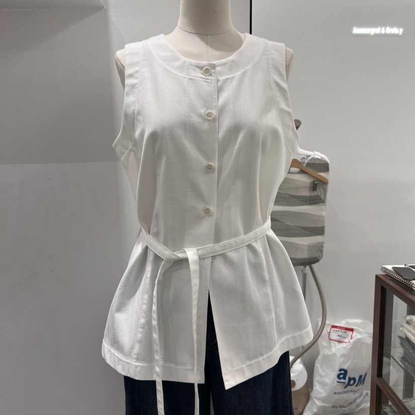 ANN MARGRET東大門㊣直郵女士新品時尚馬甲人字紋GRETA.Y馬甲
