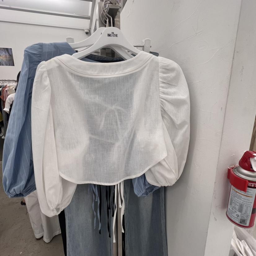 BREATHE韓國直郵㊣女裝新款真品熱賣人氣25春夏時尚襯衫蕾絲衫BREATHE襯衫/蕾絲衫