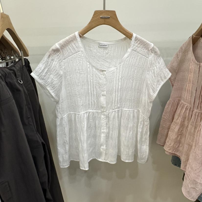 3 ANOTHER韓國代購㊣女裝新品時尚熱賣休閑真品襯衫蕾絲衫3 ANOTHER襯衫/蕾絲衫