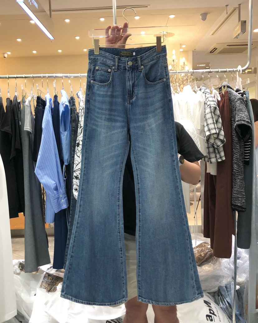 WORK SHOP東大門㊣代購女裝新品職業25春夏人氣時尚牛仔褲Work_shop牛仔褲