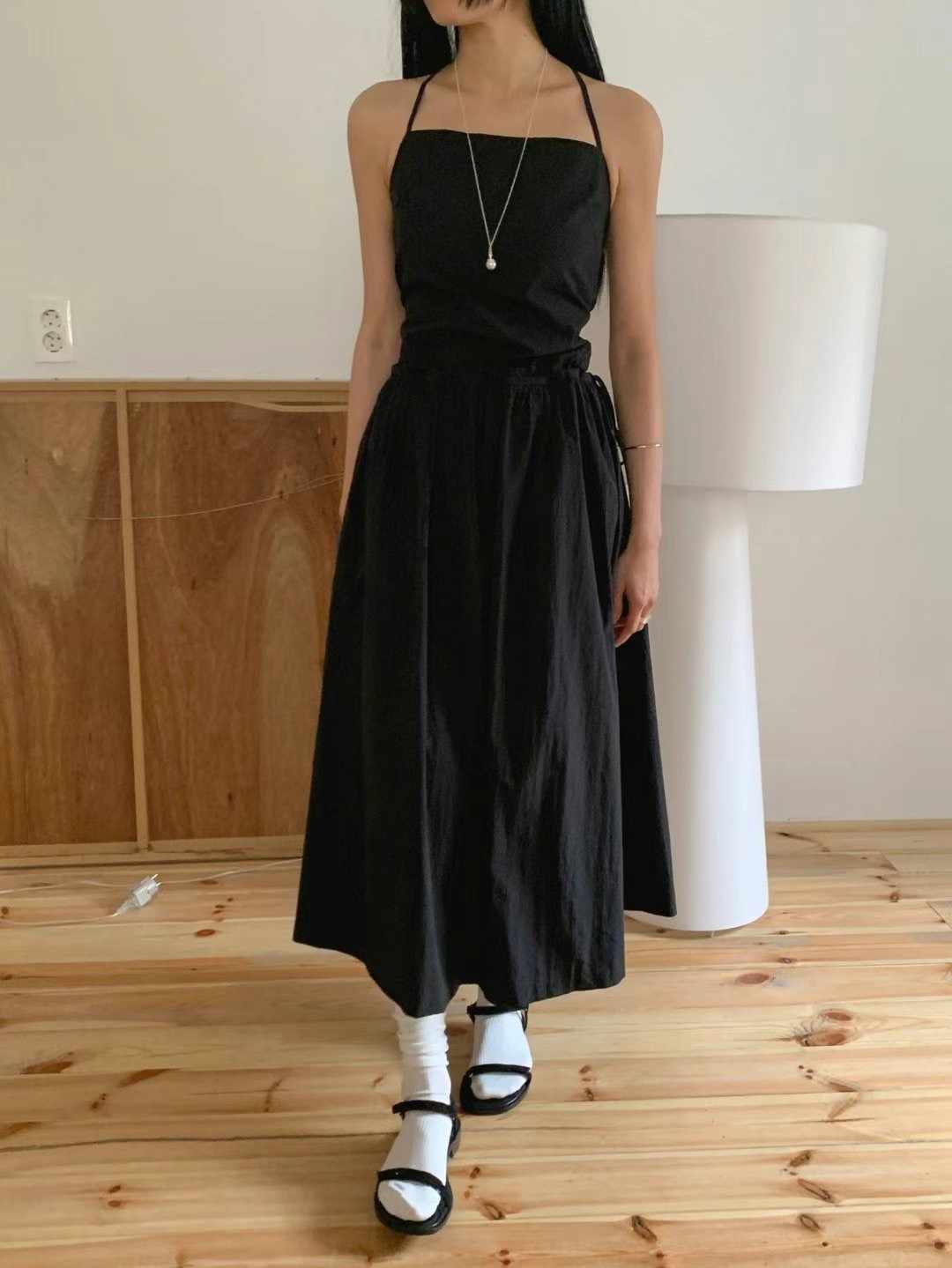 US韓國代購㊣女裝新款休閑25春夏熱賣時尚真品人氣推薦連衣裙JANEMORIS連衣裙