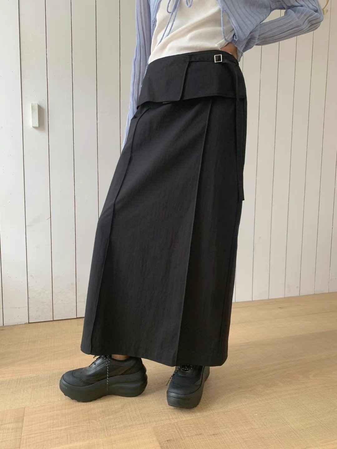 US東大門㊣實拍女士新品25春夏推薦熱賣休閑人氣真品長裙修身JANEMORIS長裙