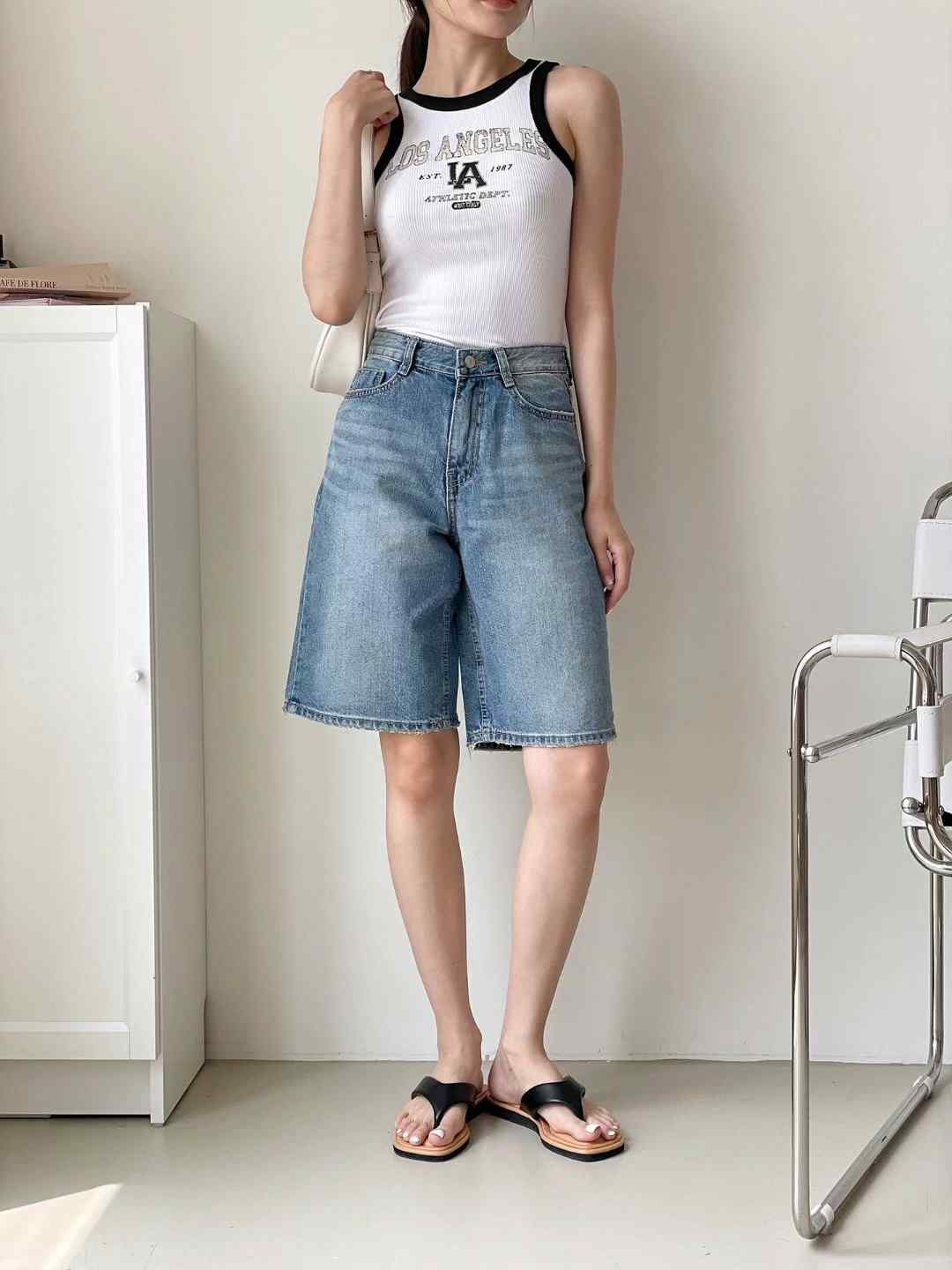 FLY DENIM東大門㊣實拍女士新品推薦職業時尚真品熱賣短褲FLY DENIM短褲