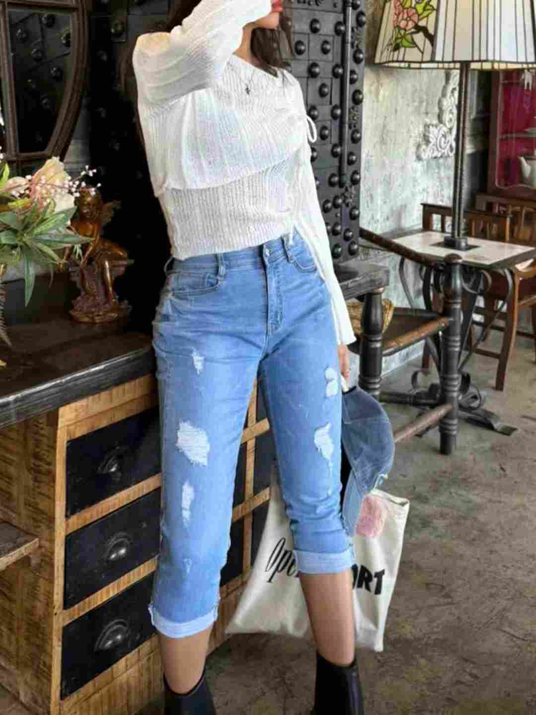 FLY DENIM東大門㊣直郵女裝新品職業人氣25春夏熱賣牛仔褲FLY DENIM牛仔褲