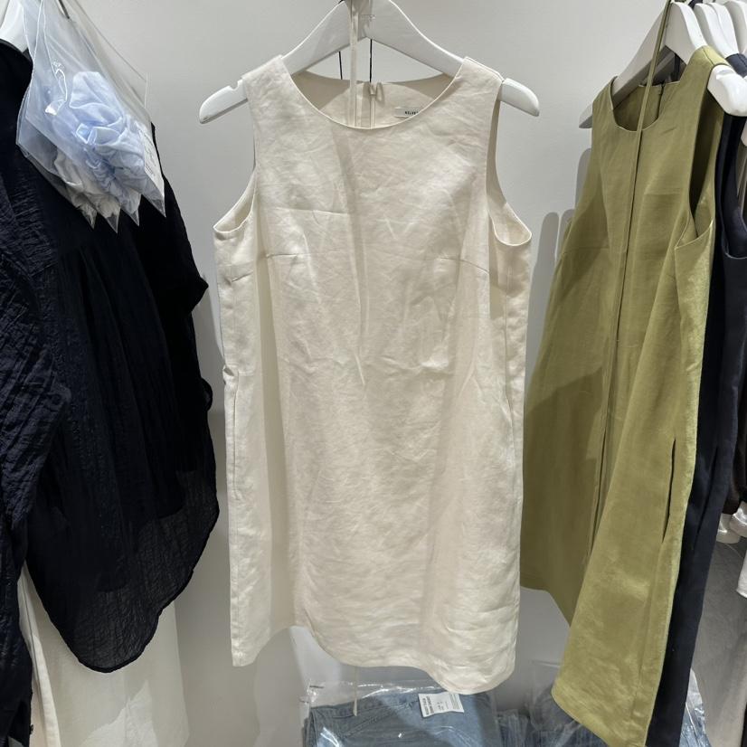 HELVETICA東大門㊣直郵女裝新品真品推薦休閑連衣裙含腰繩亞麻HELVETICA連衣裙