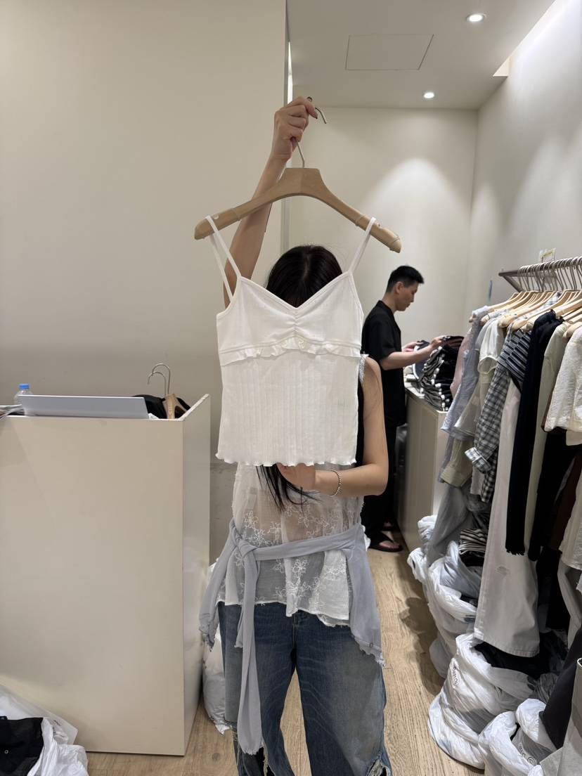 FLOWER-L東大門㊣代購女士新款休閑熱賣時尚職業真品吊帶背心FLOWER吊帶/背心