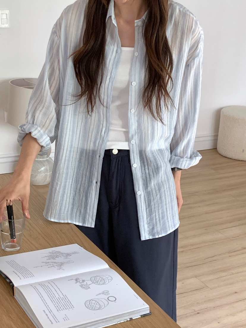 WOOD東大門㊣直郵女士新品時尚推薦休閑職業人氣襯衫蕾絲衫WOOD襯衫/蕾絲衫