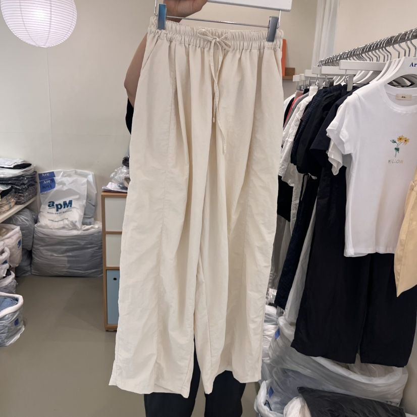 ARE東大門㊣直郵女士新品人氣真品熱賣推薦時尚25春夏休閑褲綁帶ARE YOU/ARE休閑褲