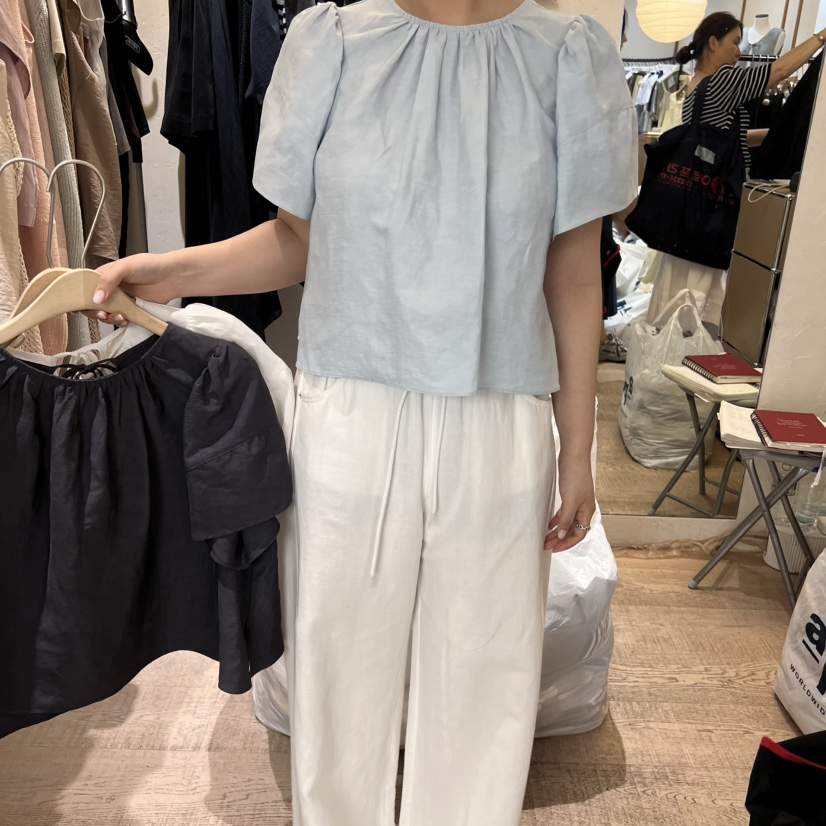 W AND J東大門㊣直郵女裝新款職業人氣休閑25春夏襯衫蕾絲衫W AND J襯衫/蕾絲衫