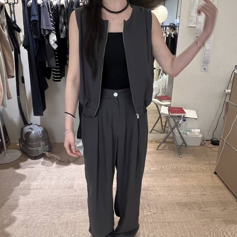W AND J東大門㊣代購女士新品25春夏職業人氣熱賣休閑馬甲W AND J馬甲