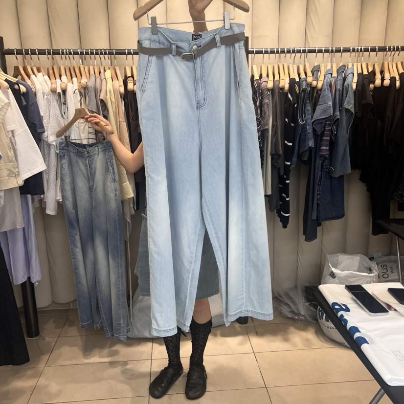 OUS/INCH-L東大門㊣直郵女裝新品真品時尚牛仔褲不含腰帶OUS/INCH牛仔褲