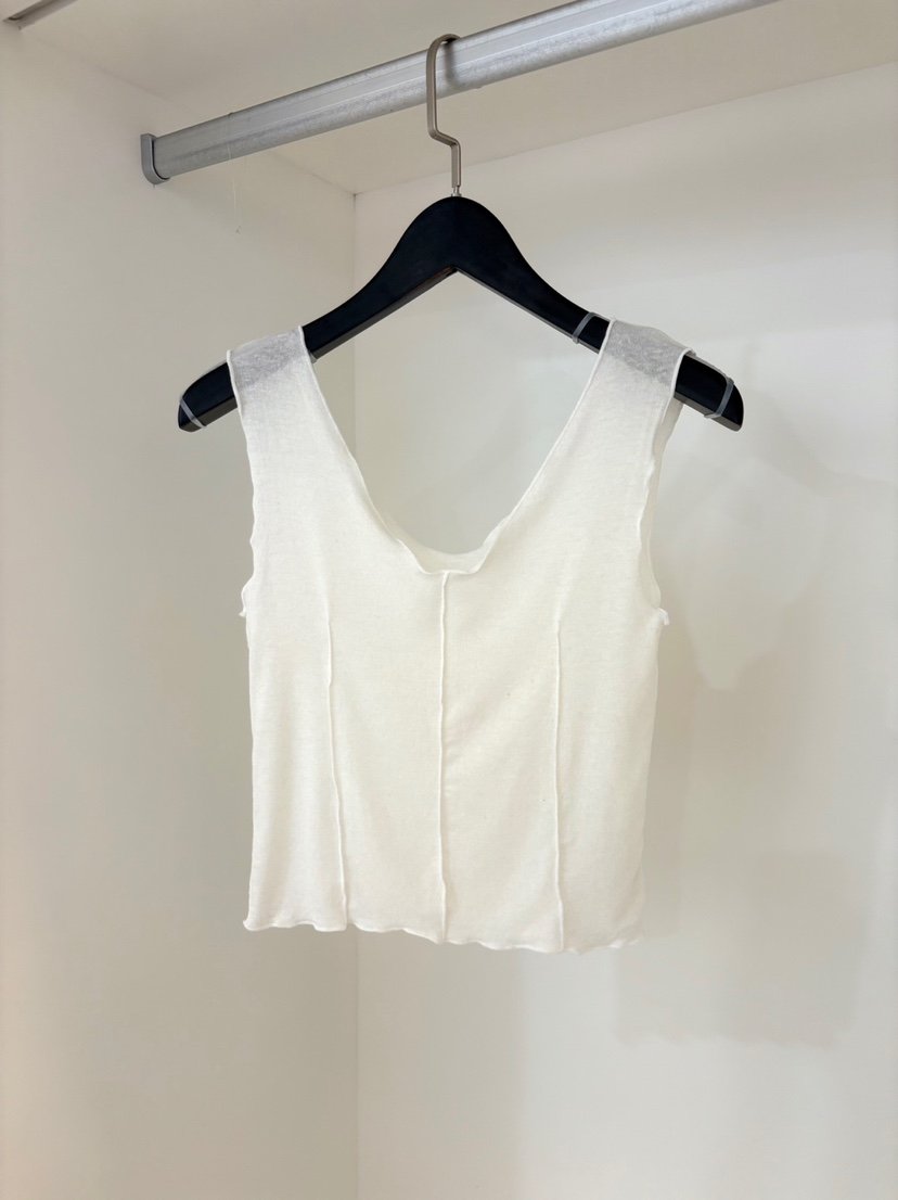 NORMAL東大門㊣實拍女裝新品推薦時尚休閑25春夏吊帶背心亞麻NORMAL吊帶/背心
