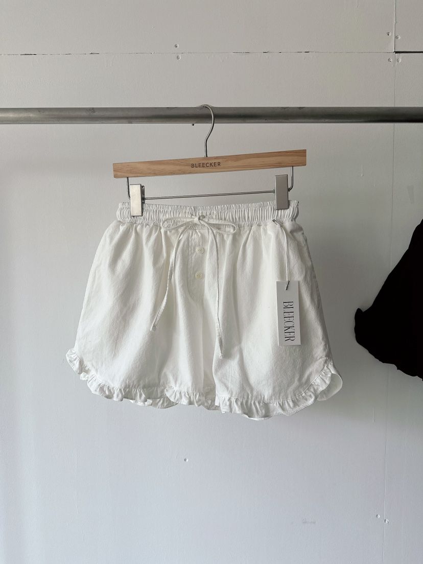 BLEECKER東大門㊣實拍女士新品25春夏時尚人氣休閑短褲荷葉邊BLEECKER短褲
