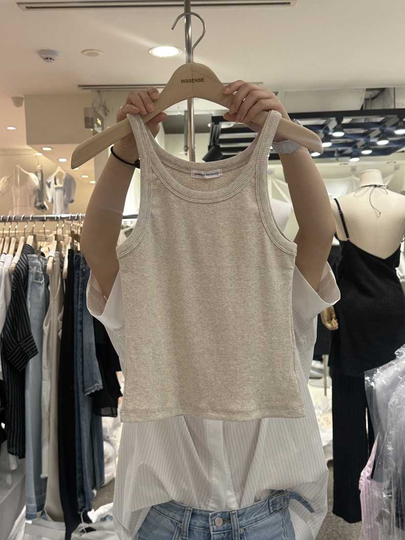 INSSENSE-A韓國代購㊣女士新品休閑時尚熱賣職業真品吊帶背心INSSENSE-A吊帶/背心