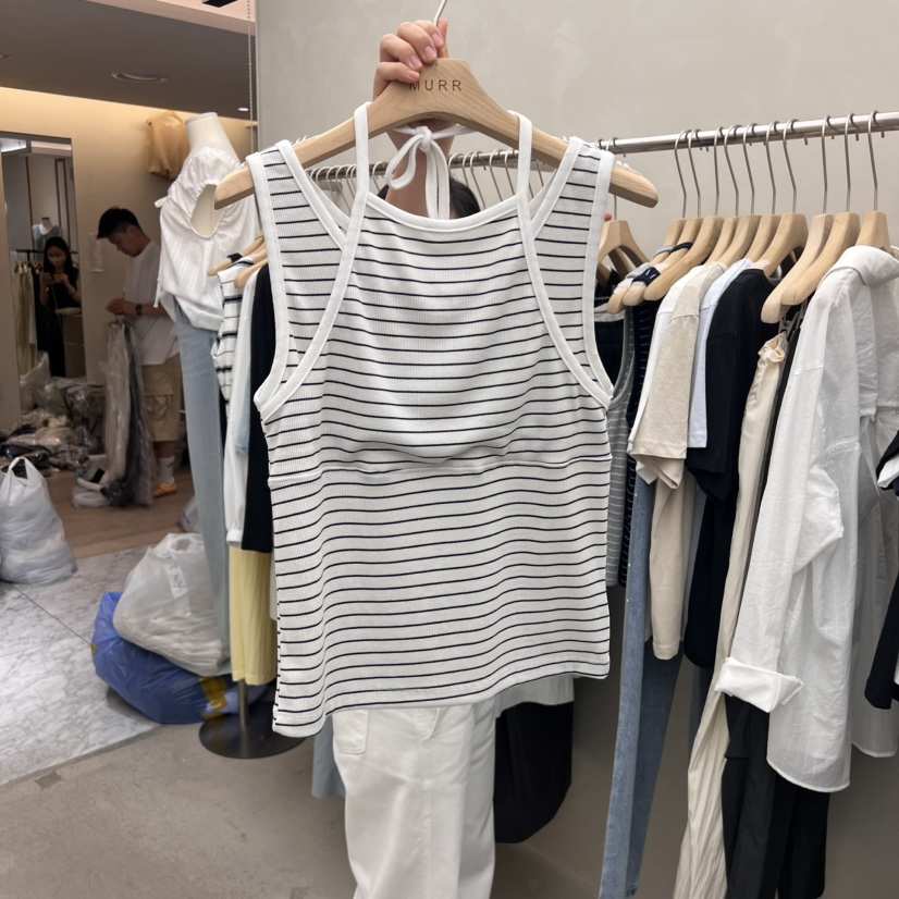 MURR東大門㊣代購女裝新品人氣推薦職業熱賣吊帶背心假兩件MURR吊帶/背心