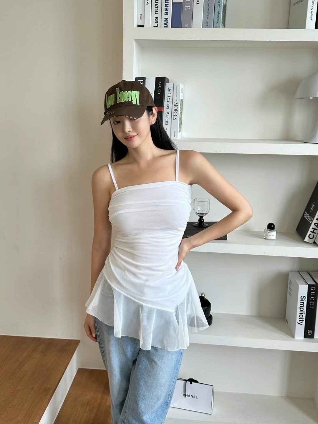 BLUESTAR東大門㊣實拍女裝新款25春夏熱賣時尚休閑吊帶背心BLUESTER吊帶/背心