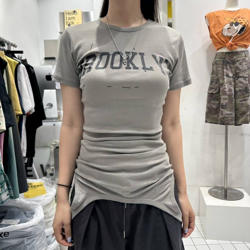 THE WEEKND東大門㊣直郵女裝新品熱賣職業人氣真品25春夏T恤THE WEEKNDT恤