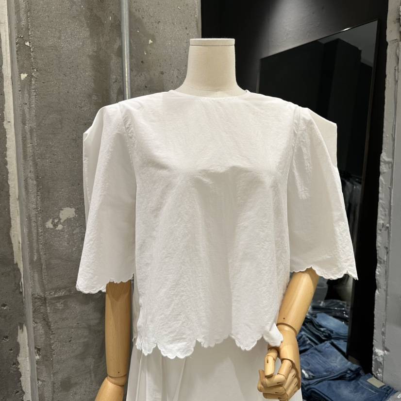 JUNI韓國代購㊣女士新品推薦時尚25春夏真品襯衫蕾絲衫刺繡my juni襯衫/蕾絲衫