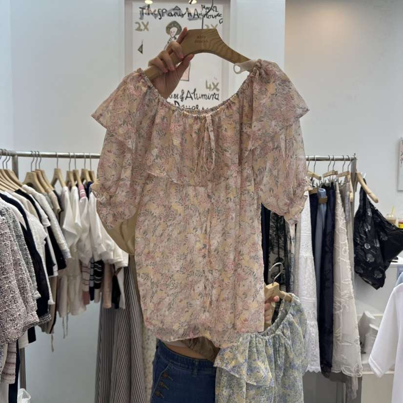 ABLESTUDIO東大門㊣實拍女士新品時尚熱賣真品25春夏襯衫蕾絲衫ABLE STUDIO襯衫/蕾絲衫