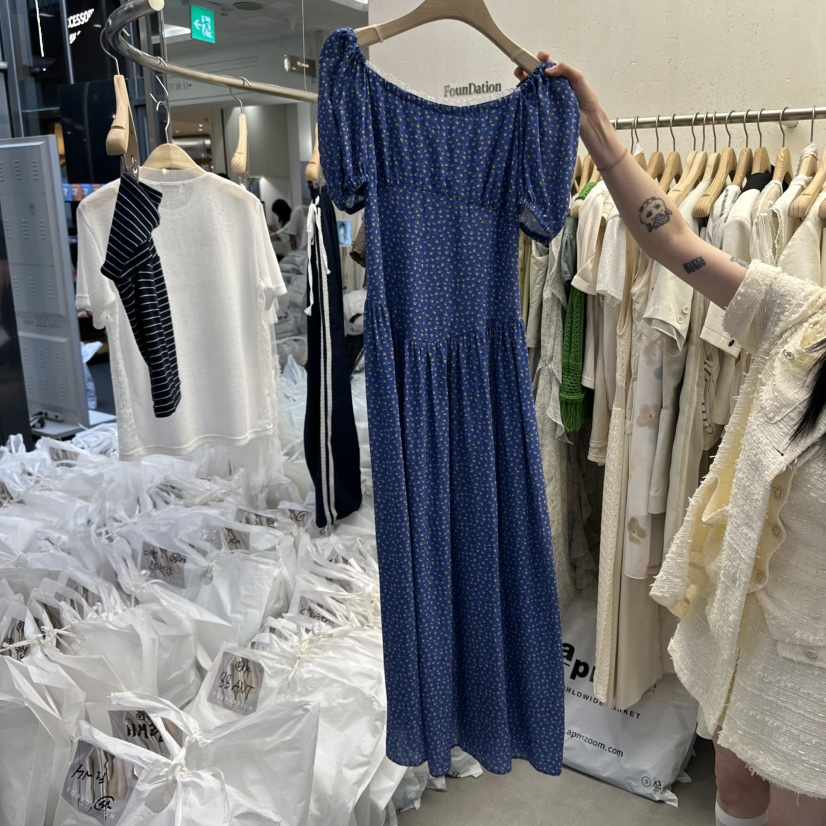FOUNDATION東大門㊣代購女士新款25春夏人氣休閑熱賣連衣裙FOUNDATION連衣裙