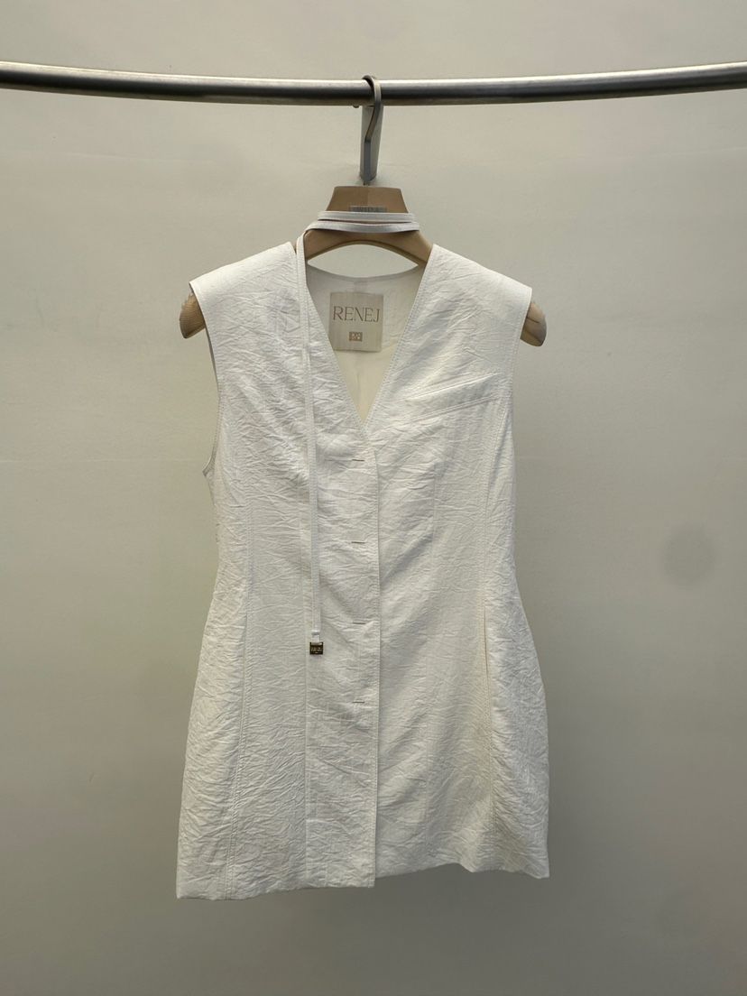 WIDA-P東大門㊣代購女裝新款真品熱賣時尚25春夏馬甲含腰帶WIDA/RENEJ馬甲