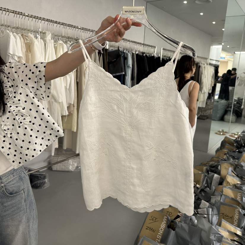 DOUBLE STANDARD/LE SMOKING/MAISONSTAFF東大門㊣實拍女士新款25春夏吊帶背心MAISONSTAFF吊帶/背心