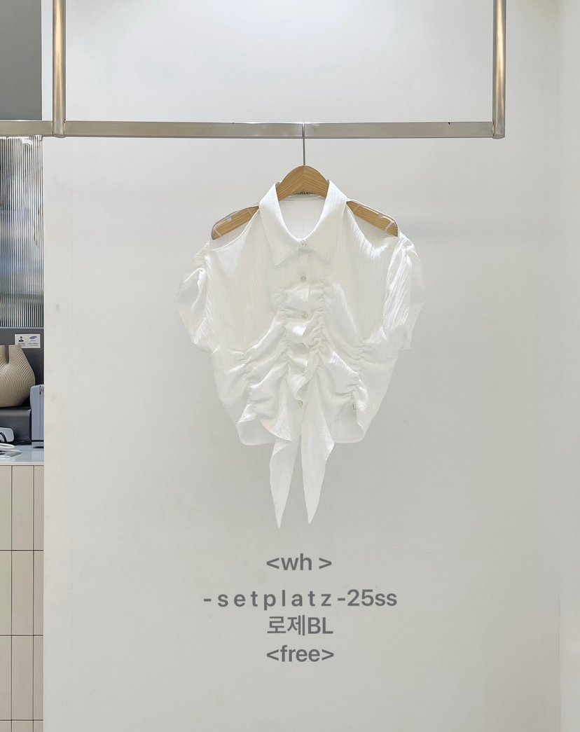 SETPLATZ韓國代購㊣女士新款熱賣真品人氣25春夏襯衫蕾絲衫PLATZCLASSIC襯衫/蕾絲衫
