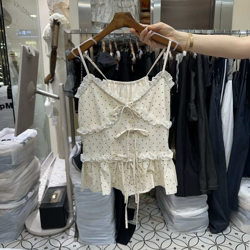 BAMBOLINA東大門㊣代購女士新品人氣25春夏職業休閑吊帶背心BAMBOLINA吊帶/背心