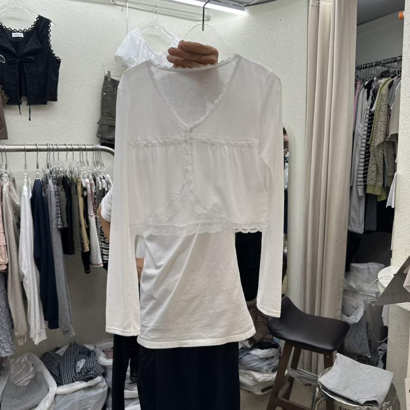 MAGOT東大門㊣實拍女裝新品真品推薦人氣休閑25春夏針織衫透明IIIΛGOT/MAGOT針織衫