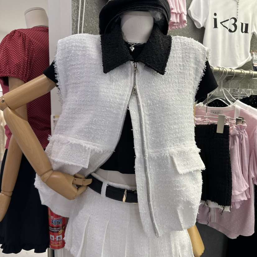 EXIT韓國直郵㊣女士新款時尚推薦人氣熱賣真品職業休閑馬甲EXIT馬甲
