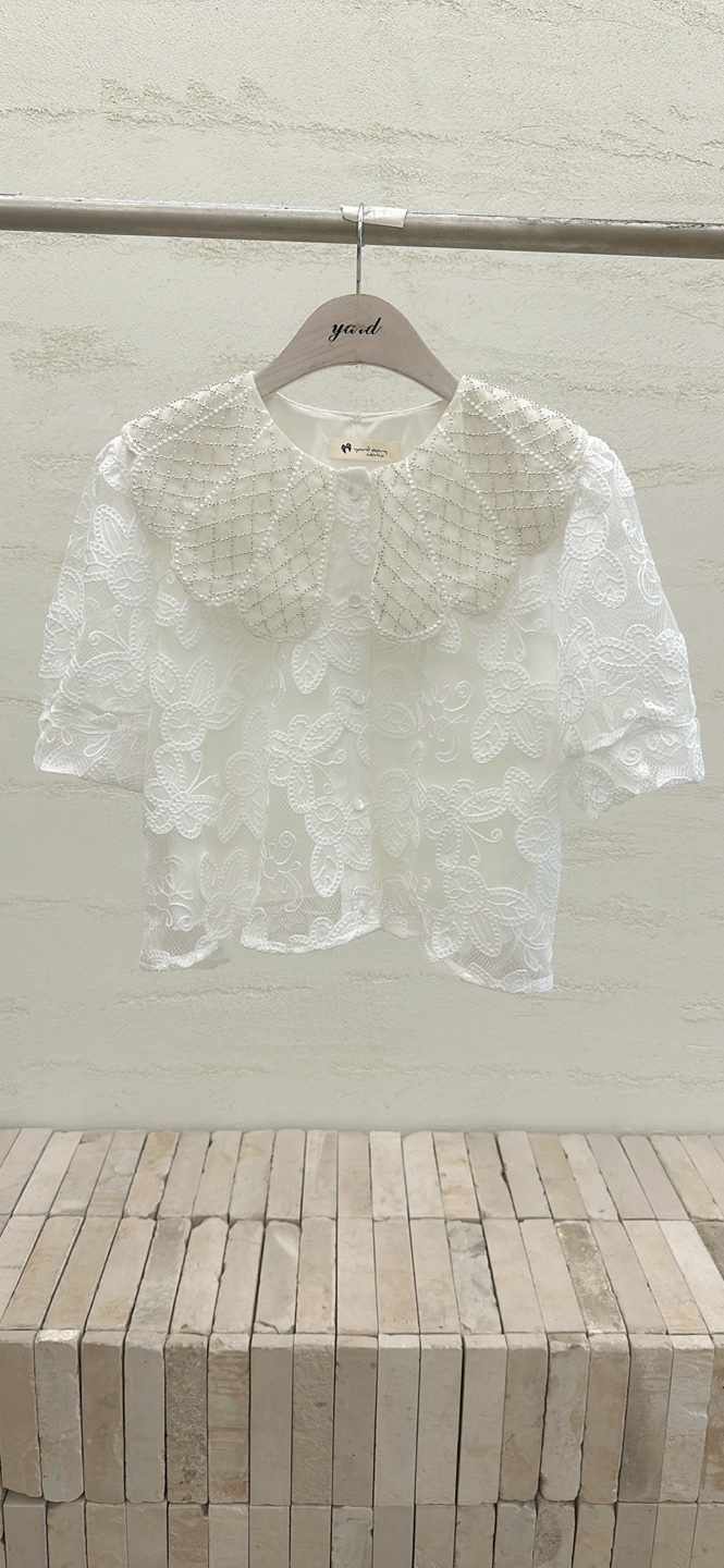 YARD東大門㊣直郵女裝新品25春夏真品推薦時尚休閑襯衫蕾絲衫YARD襯衫/蕾絲衫