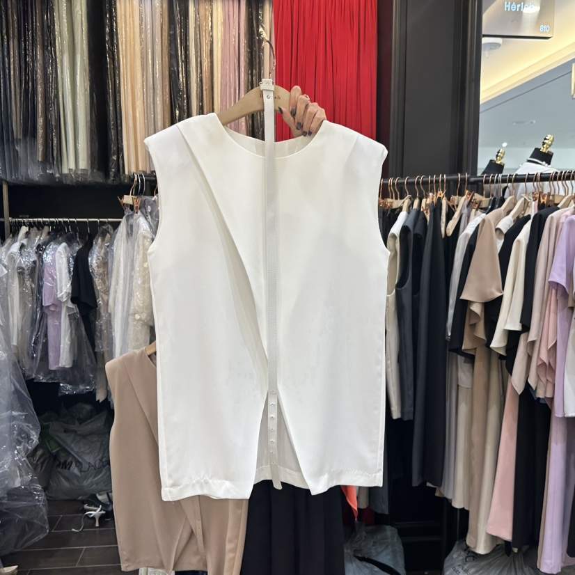 HERISH-HAUTE東大門㊣實拍女士新品休閑推薦吊帶背心含腰帶HERISH-HAUTE吊帶/背心