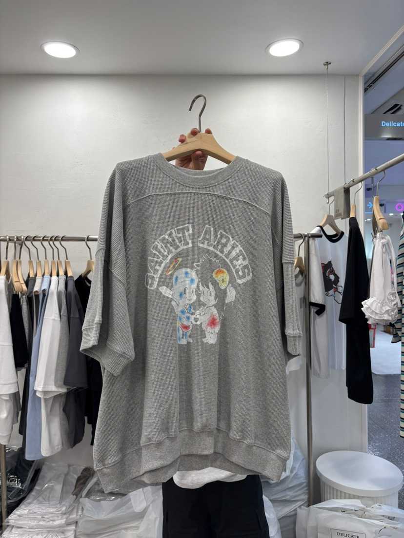 DELICATE韓國代購㊣女裝新款熱賣休閑推薦時尚人氣真品25春夏T恤DELICATET恤