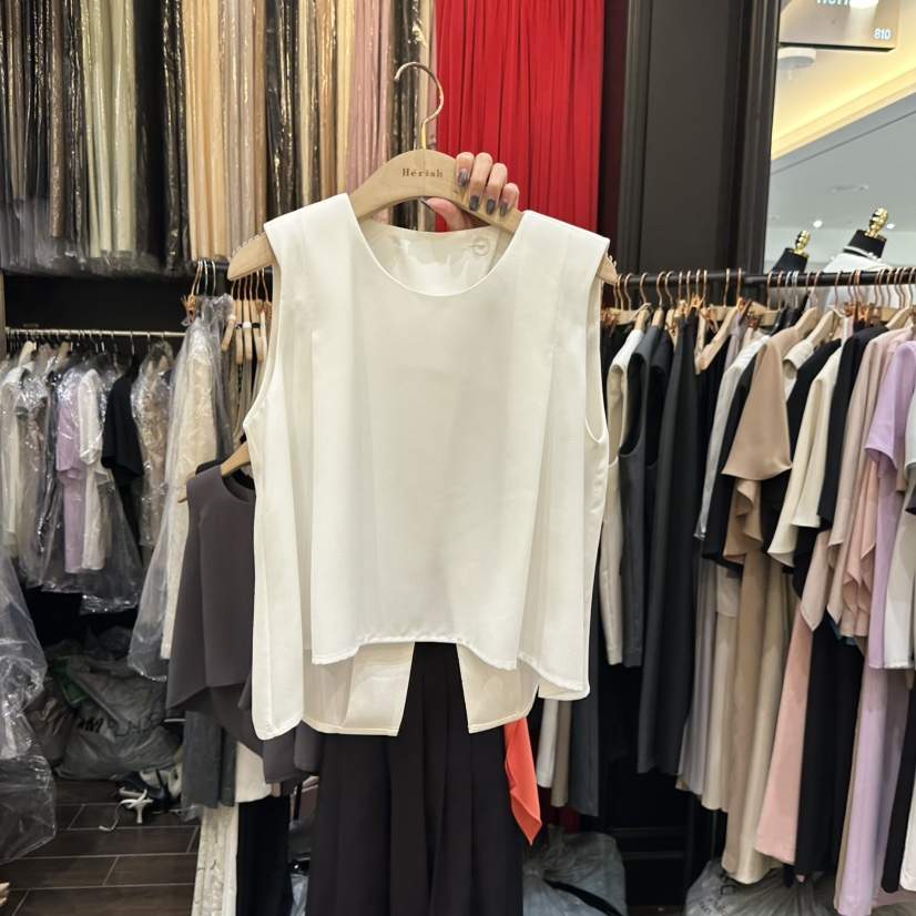 HERISH-HAUTE東大門㊣直郵女裝新款真品熱賣25春夏吊帶背心HERISH-HAUTE吊帶/背心