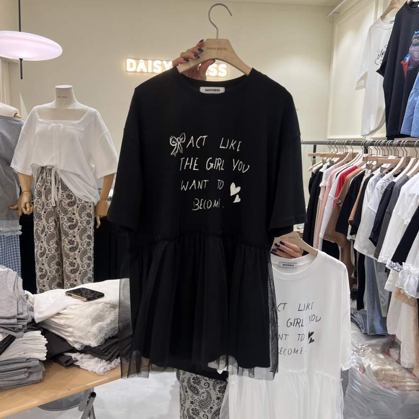 DAISY DRESS韓國直郵㊣女士新品25春夏職業休閑真品時尚T恤DAISY DRESST恤