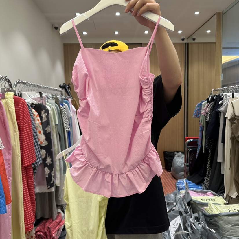 E/E/E東大門㊣實拍女裝新品職業真品熱賣休閑時尚吊帶背心E/E/E吊帶/背心