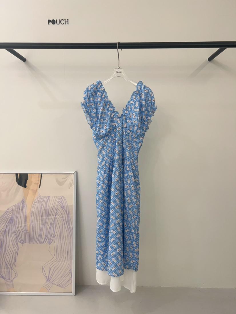 POUCH東大門㊣代購女士新品真品人氣25春夏熱賣推薦時尚連衣裙POUCH連衣裙