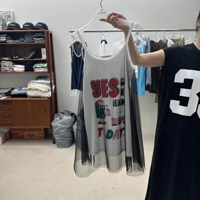 INTHEEND東大門㊣實拍女裝新品職業熱賣時尚休閑推薦吊帶背心INTHEEND吊帶/背心