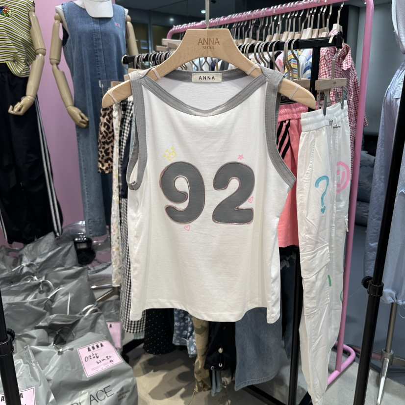 ANNA東大門㊣實拍女裝新品人氣推薦熱賣職業休閑真品吊帶背心ANNA吊帶/背心