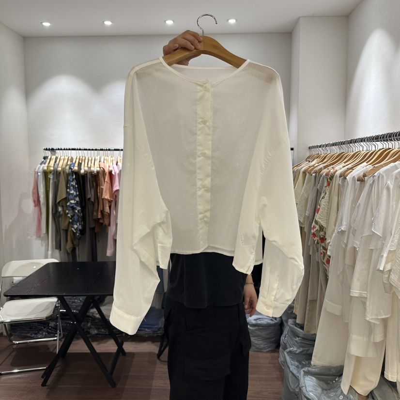 EPIC-S韓國代購㊣女裝新品熱賣真品25春夏休閑人氣襯衫蕾絲衫EPIC-S襯衫/蕾絲衫