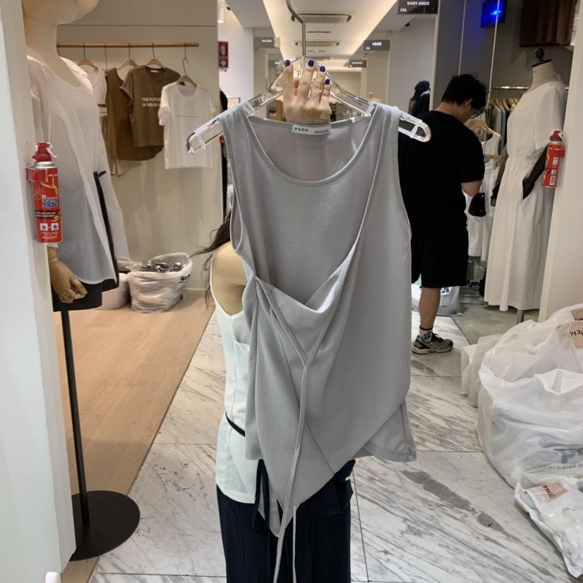 PADO東大門㊣直郵女士新款真品時尚人氣職業吊帶背心假兩件PADO吊帶/背心