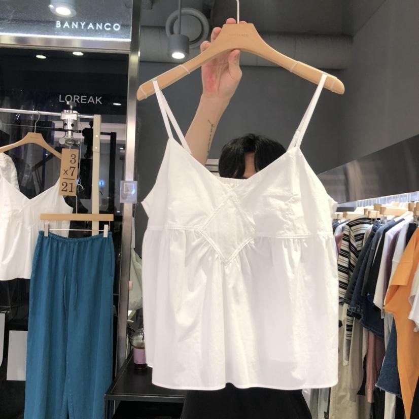 BANY ANCO韓國直郵㊣女裝新品時尚熱賣休閑人氣25春夏吊帶背心BANY ANCO吊帶/背心