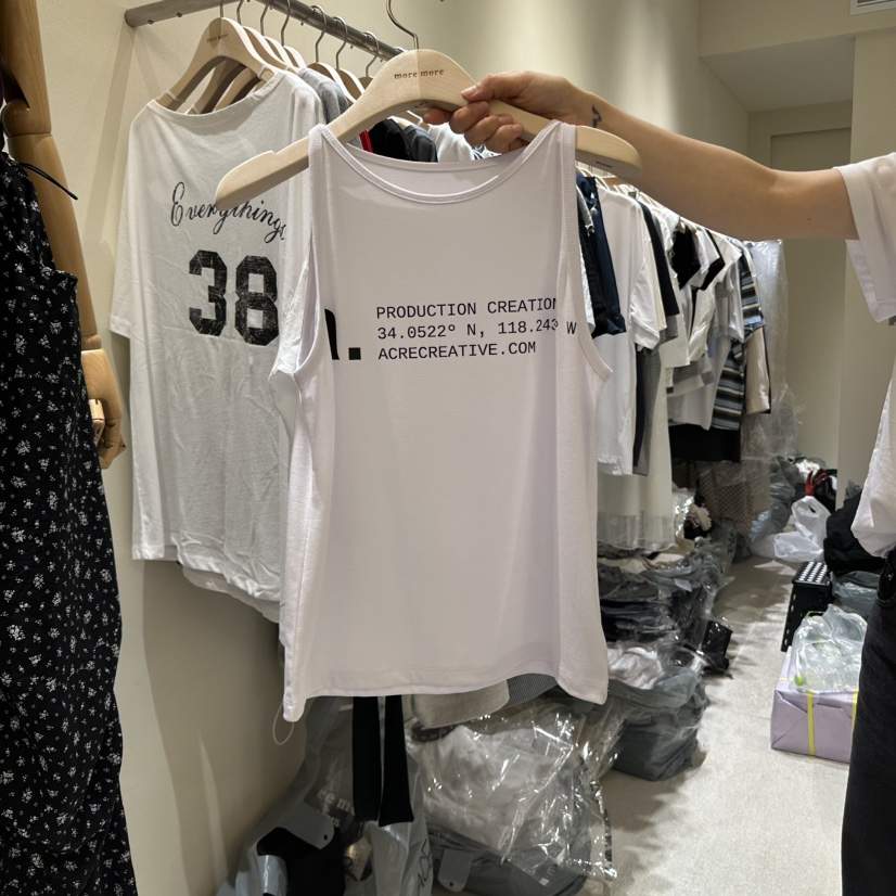 MOREMORE東大門㊣直郵女裝新款熱賣人氣推薦時尚休閑吊帶背心more more吊帶/背心