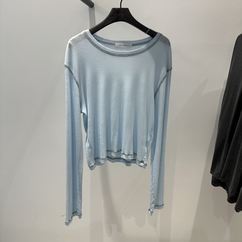 JANE BIRKIN東大門㊣實拍女裝新款推薦25春夏時尚真品長袖T恤JANE BIRKIN設計師品牌長袖T恤