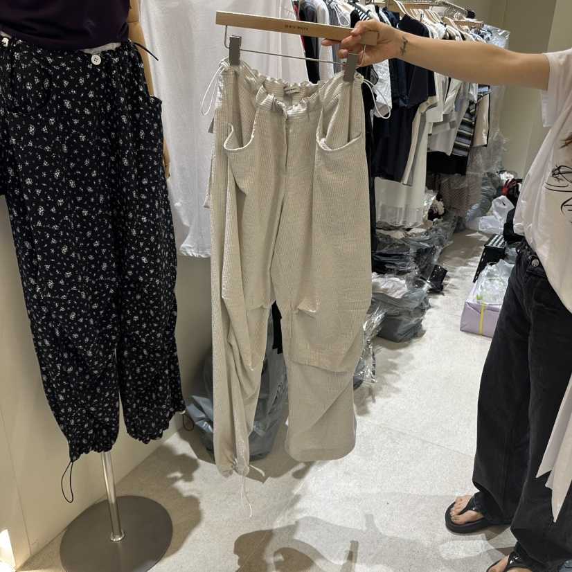 MOREMORE東大門㊣實拍女裝新品人氣推薦時尚休閑休閑褲口袋more more休閑褲