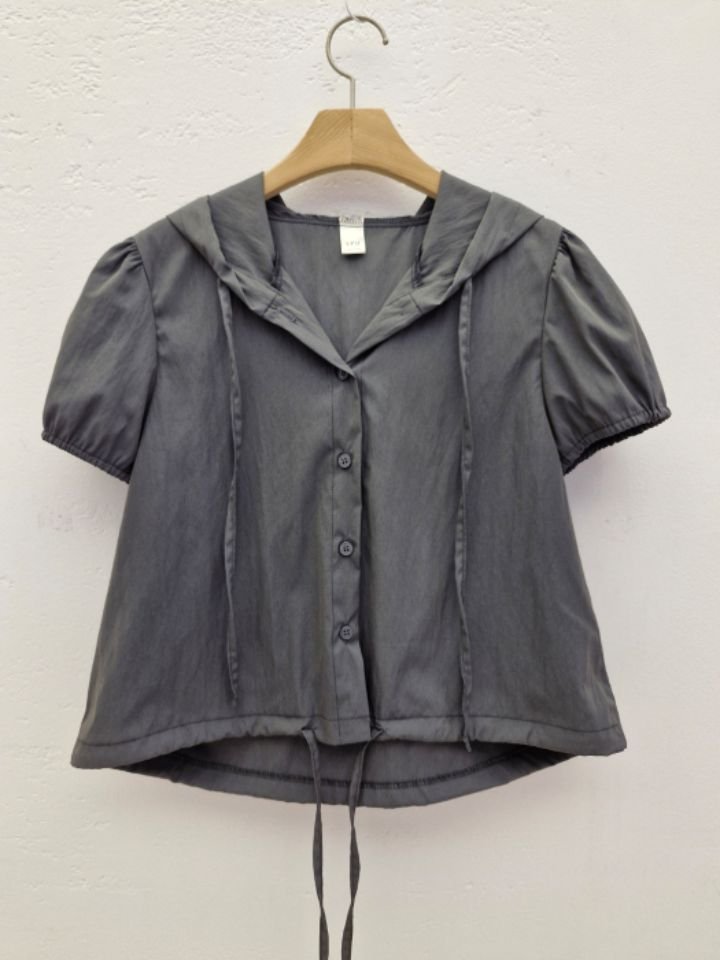 IF U-이퓨-T韓國直郵㊣女士新品職業真品襯衫蕾絲衫連帽衫IF U襯衫/蕾絲衫