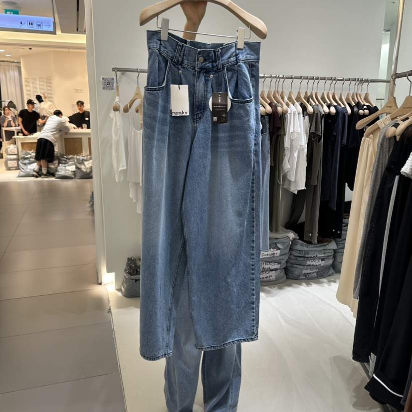 RENDER東大門㊣直郵女士新品職業時尚休閑推薦真品25春夏牛仔褲RENDER牛仔褲