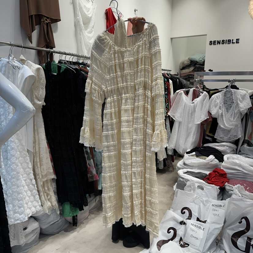 SENSIBLE-S東大門㊣直郵女裝新品真品休閑時尚熱賣連衣裙蕾絲SENSIBLE連衣裙